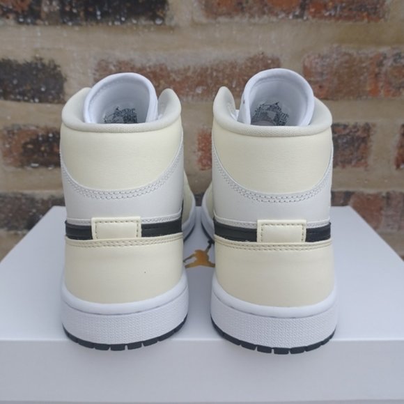 Women's Nike Air Jordan 1 Mid 'Coconut Milk' Sneakers - Size 8 & 8.5 Shoes - Picture 7 of 12